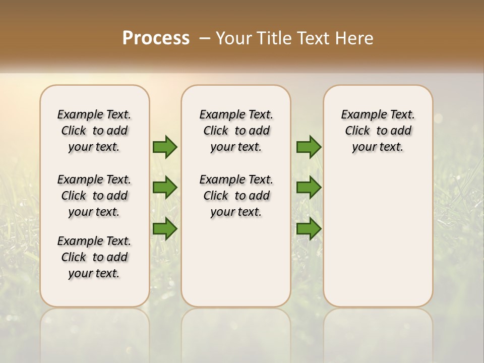 A Field Of Grass With The Sun In The Background PowerPoint Template