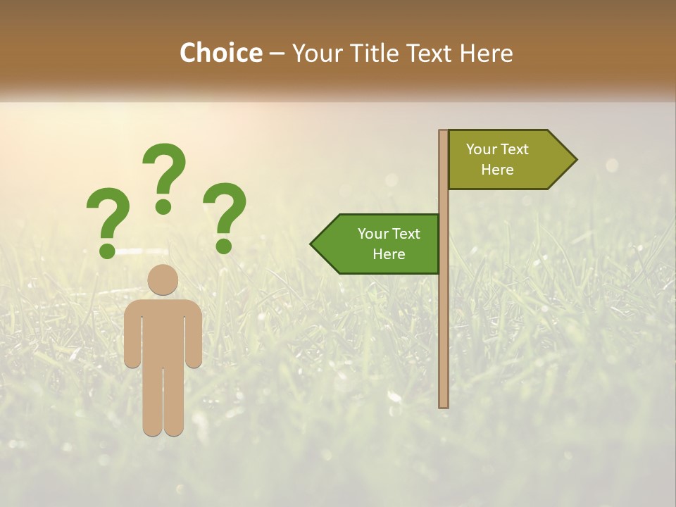 A Field Of Grass With The Sun In The Background PowerPoint Template