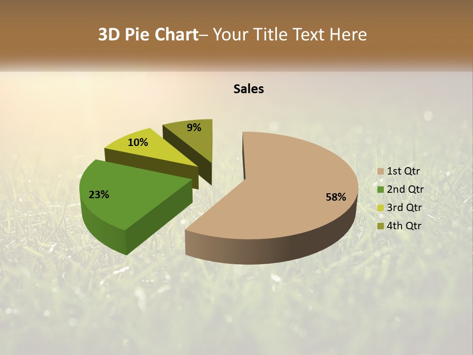 A Field Of Grass With The Sun In The Background PowerPoint Template