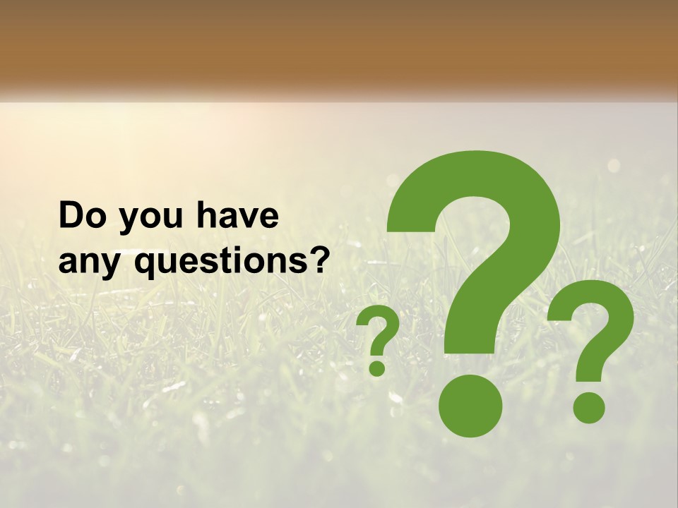 A Field Of Grass With The Sun In The Background PowerPoint Template