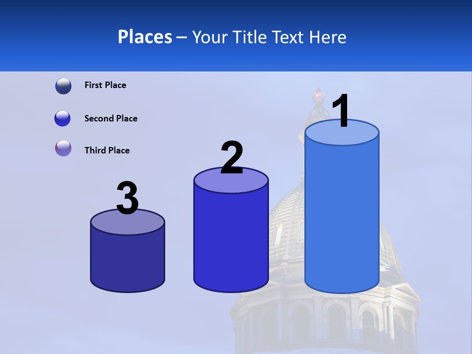 A Dome On Top Of A Building With A Blue Sky In The Background PowerPoint Template