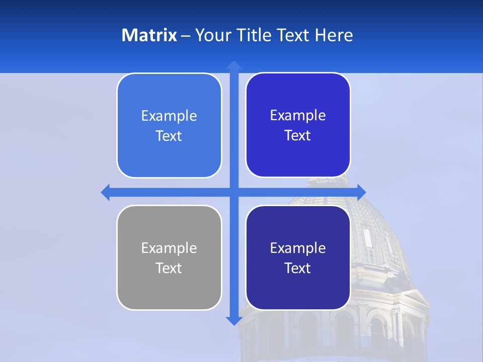 A Dome On Top Of A Building With A Blue Sky In The Background PowerPoint Template