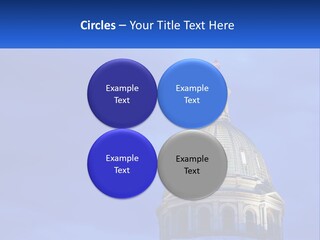 A Dome On Top Of A Building With A Blue Sky In The Background PowerPoint Template