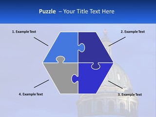 A Dome On Top Of A Building With A Blue Sky In The Background PowerPoint Template