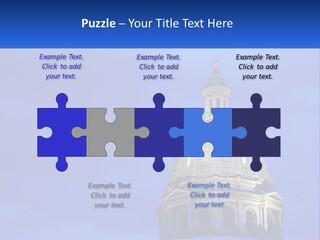 A Dome On Top Of A Building With A Blue Sky In The Background PowerPoint Template