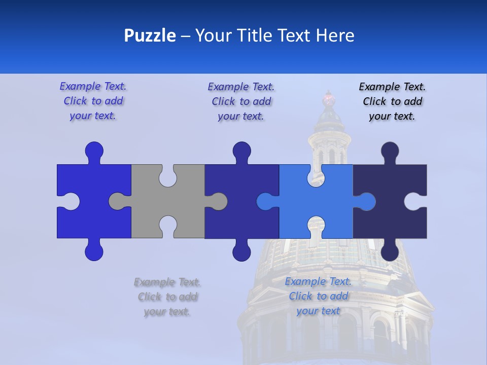 A Dome On Top Of A Building With A Blue Sky In The Background PowerPoint Template