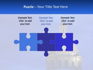 A Dome On Top Of A Building With A Blue Sky In The Background PowerPoint Template