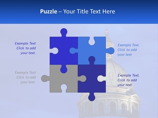 A Dome On Top Of A Building With A Blue Sky In The Background PowerPoint Template