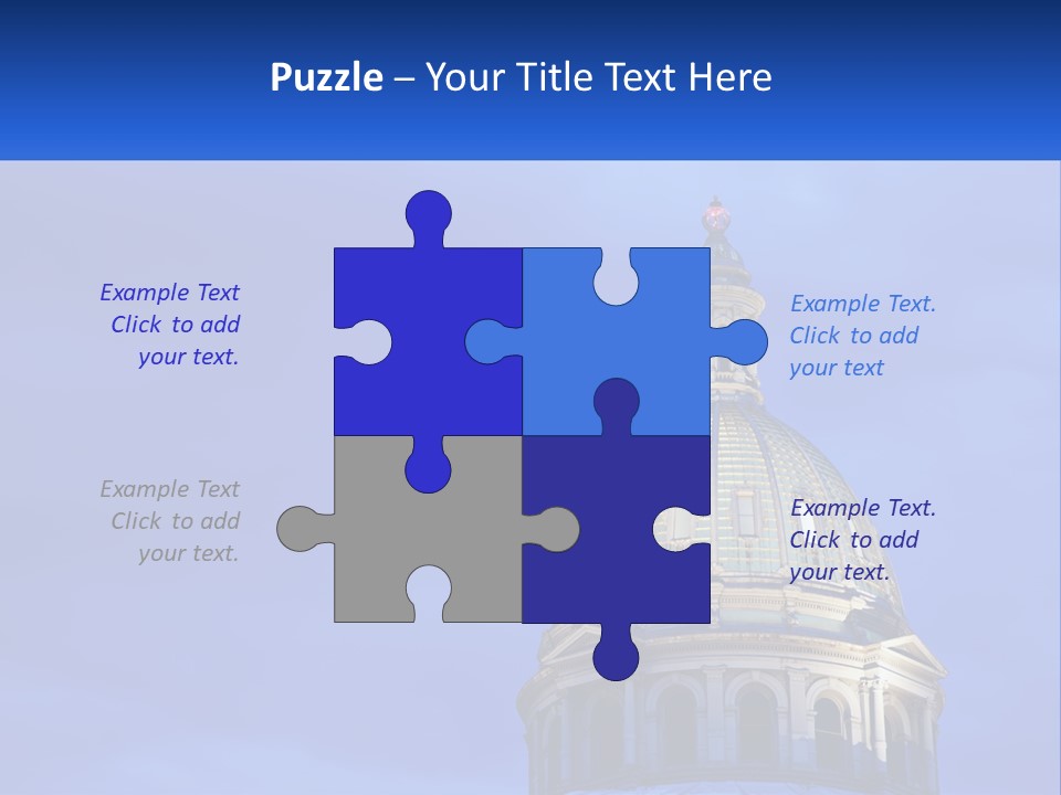 A Dome On Top Of A Building With A Blue Sky In The Background PowerPoint Template