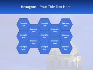 A Dome On Top Of A Building With A Blue Sky In The Background PowerPoint Template