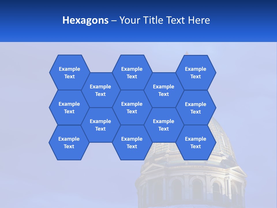 A Dome On Top Of A Building With A Blue Sky In The Background PowerPoint Template