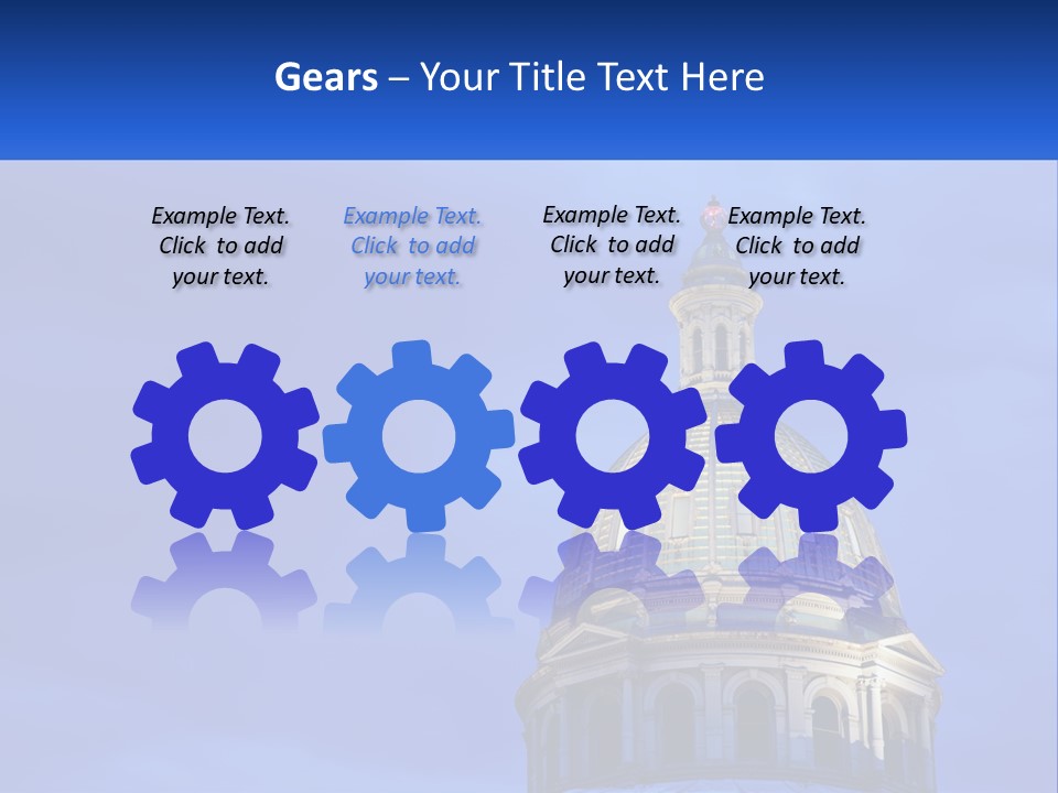 A Dome On Top Of A Building With A Blue Sky In The Background PowerPoint Template