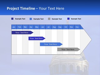 A Dome On Top Of A Building With A Blue Sky In The Background PowerPoint Template