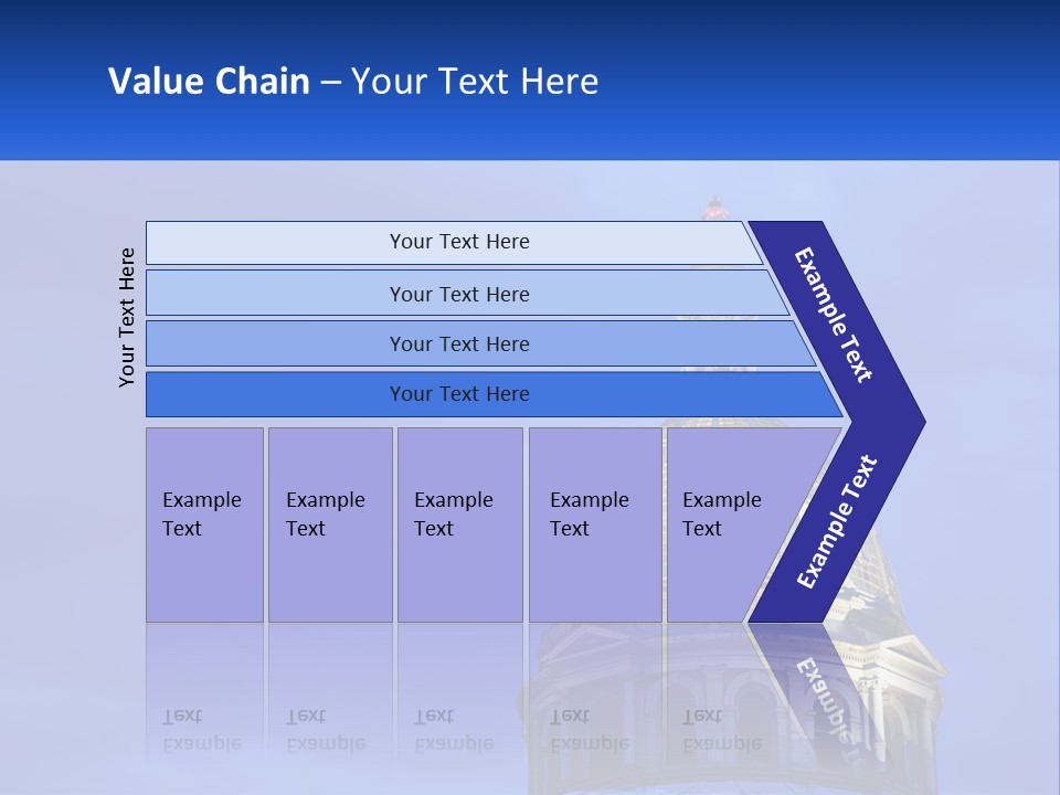 A Dome On Top Of A Building With A Blue Sky In The Background PowerPoint Template