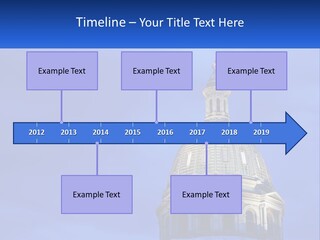 A Dome On Top Of A Building With A Blue Sky In The Background PowerPoint Template