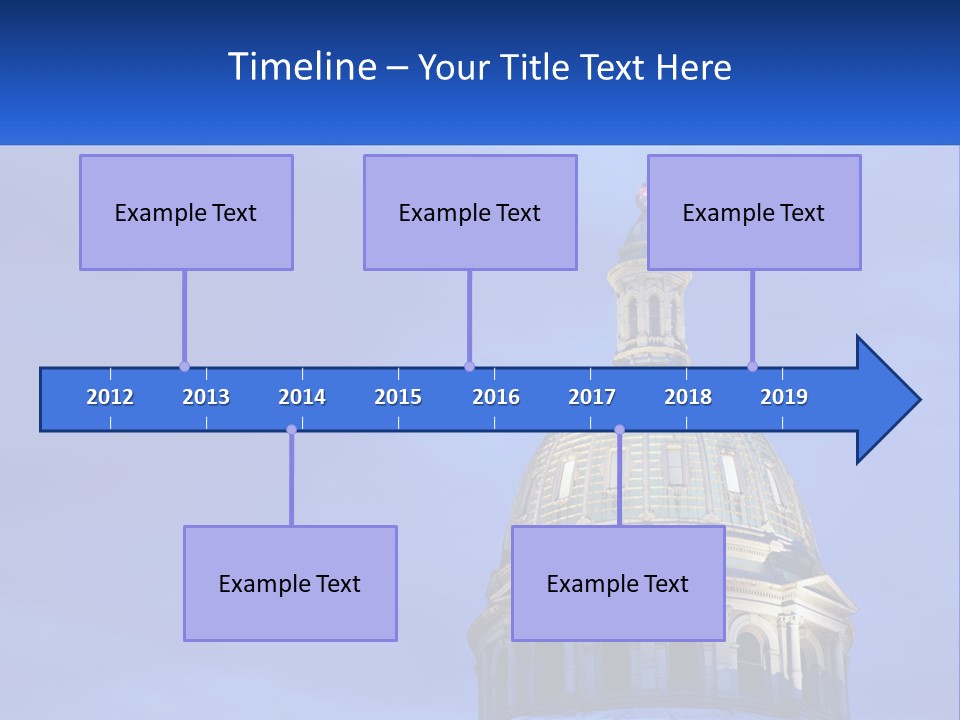 A Dome On Top Of A Building With A Blue Sky In The Background PowerPoint Template