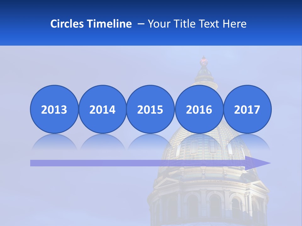 A Dome On Top Of A Building With A Blue Sky In The Background PowerPoint Template