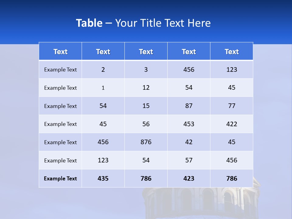 A Dome On Top Of A Building With A Blue Sky In The Background PowerPoint Template