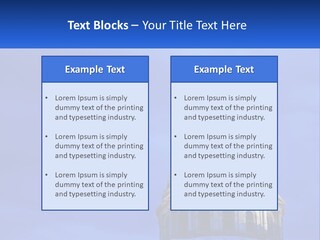 A Dome On Top Of A Building With A Blue Sky In The Background PowerPoint Template