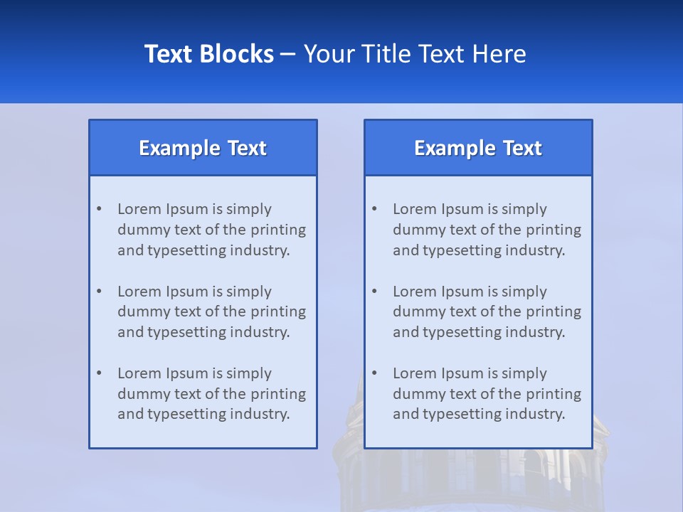 A Dome On Top Of A Building With A Blue Sky In The Background PowerPoint Template