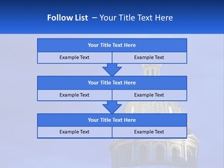 A Dome On Top Of A Building With A Blue Sky In The Background PowerPoint Template