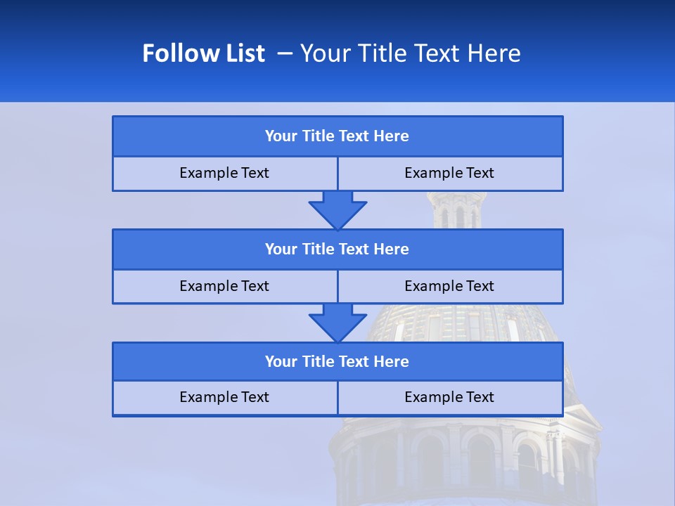 A Dome On Top Of A Building With A Blue Sky In The Background PowerPoint Template