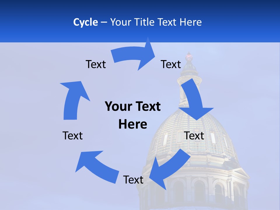 A Dome On Top Of A Building With A Blue Sky In The Background PowerPoint Template