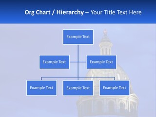 A Dome On Top Of A Building With A Blue Sky In The Background PowerPoint Template