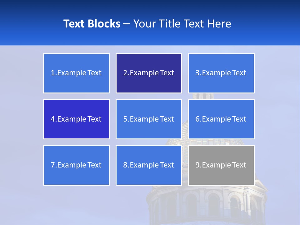 A Dome On Top Of A Building With A Blue Sky In The Background PowerPoint Template