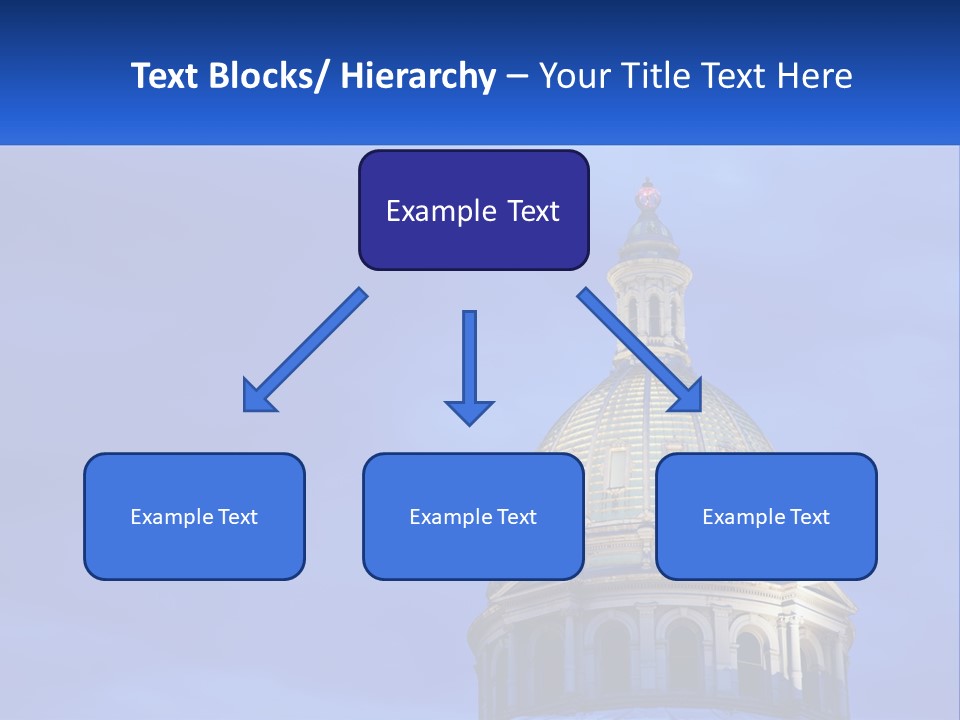 A Dome On Top Of A Building With A Blue Sky In The Background PowerPoint Template