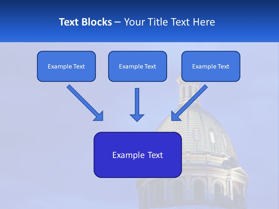 A Dome On Top Of A Building With A Blue Sky In The Background PowerPoint Template