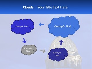 A Dome On Top Of A Building With A Blue Sky In The Background PowerPoint Template