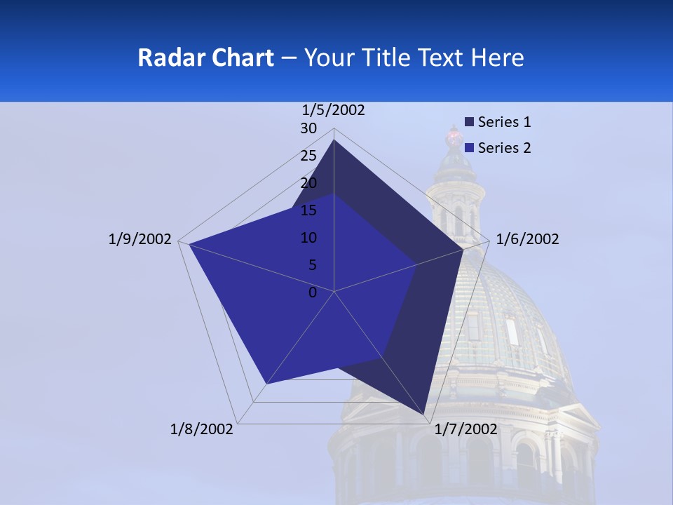 A Dome On Top Of A Building With A Blue Sky In The Background PowerPoint Template