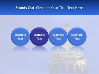A Dome On Top Of A Building With A Blue Sky In The Background PowerPoint Template