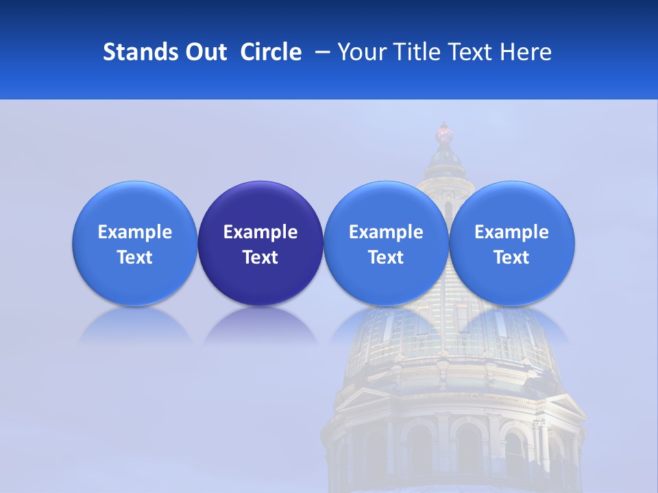 A Dome On Top Of A Building With A Blue Sky In The Background PowerPoint Template