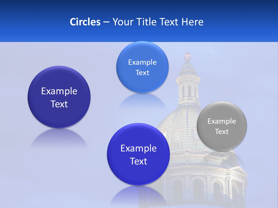 A Dome On Top Of A Building With A Blue Sky In The Background PowerPoint Template