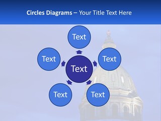 A Dome On Top Of A Building With A Blue Sky In The Background PowerPoint Template