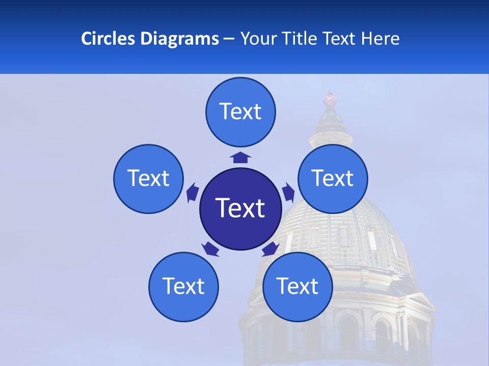 A Dome On Top Of A Building With A Blue Sky In The Background PowerPoint Template