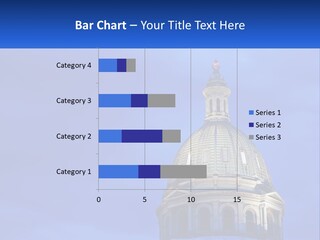 A Dome On Top Of A Building With A Blue Sky In The Background PowerPoint Template