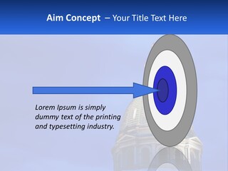 A Dome On Top Of A Building With A Blue Sky In The Background PowerPoint Template