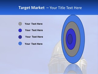 A Dome On Top Of A Building With A Blue Sky In The Background PowerPoint Template