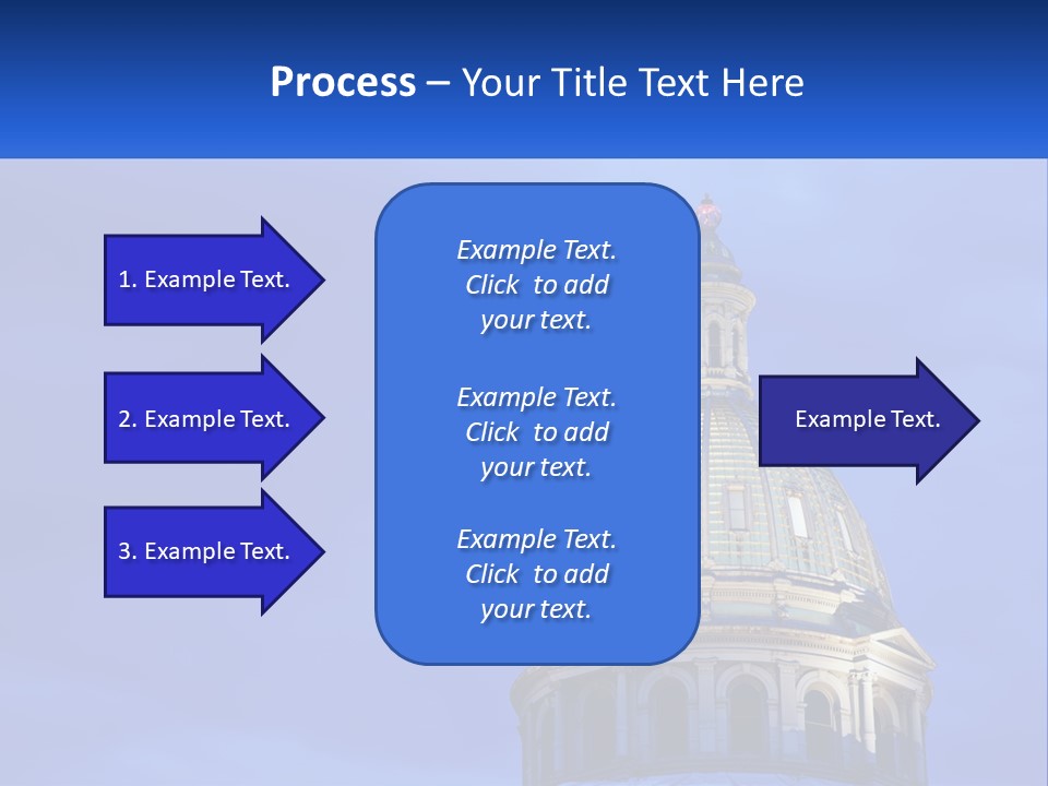 A Dome On Top Of A Building With A Blue Sky In The Background PowerPoint Template