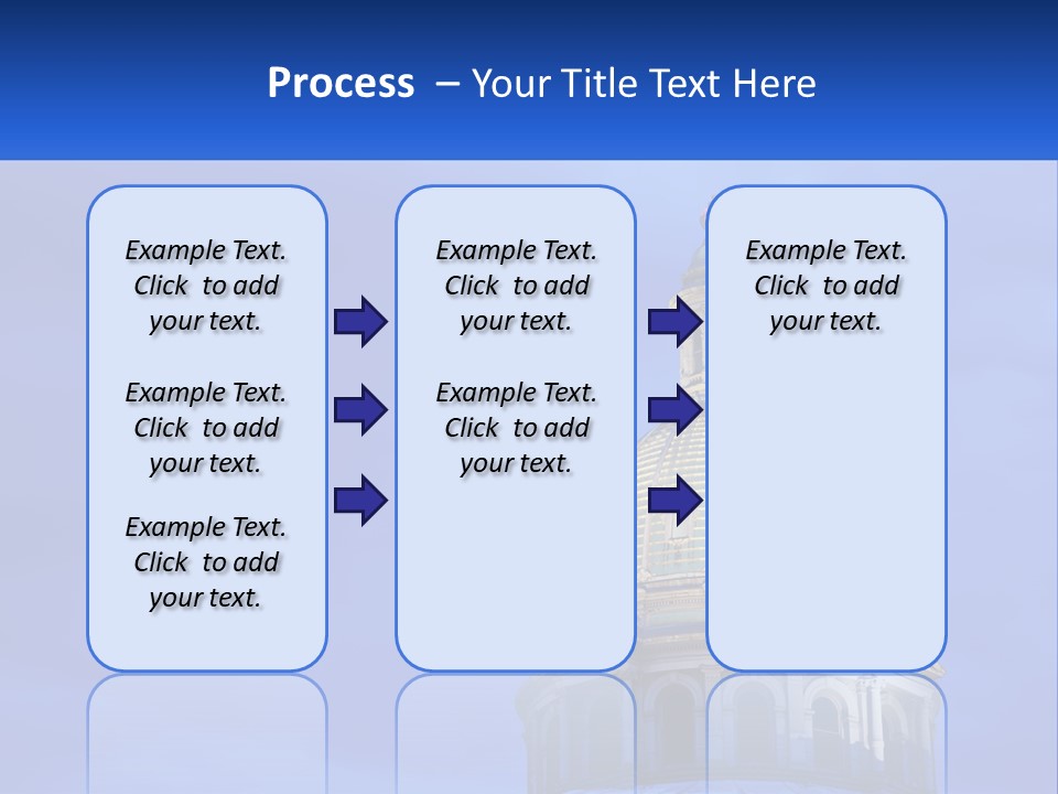 A Dome On Top Of A Building With A Blue Sky In The Background PowerPoint Template