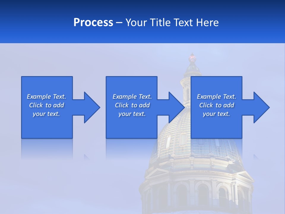 A Dome On Top Of A Building With A Blue Sky In The Background PowerPoint Template