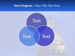 A Dome On Top Of A Building With A Blue Sky In The Background PowerPoint Template