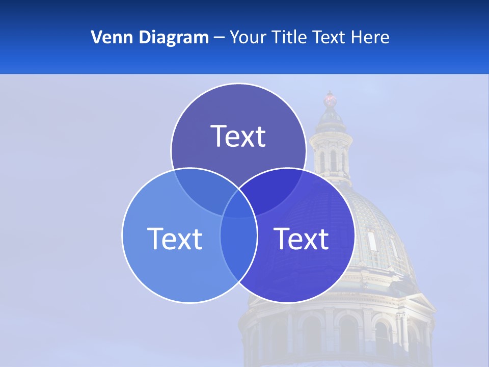 A Dome On Top Of A Building With A Blue Sky In The Background PowerPoint Template