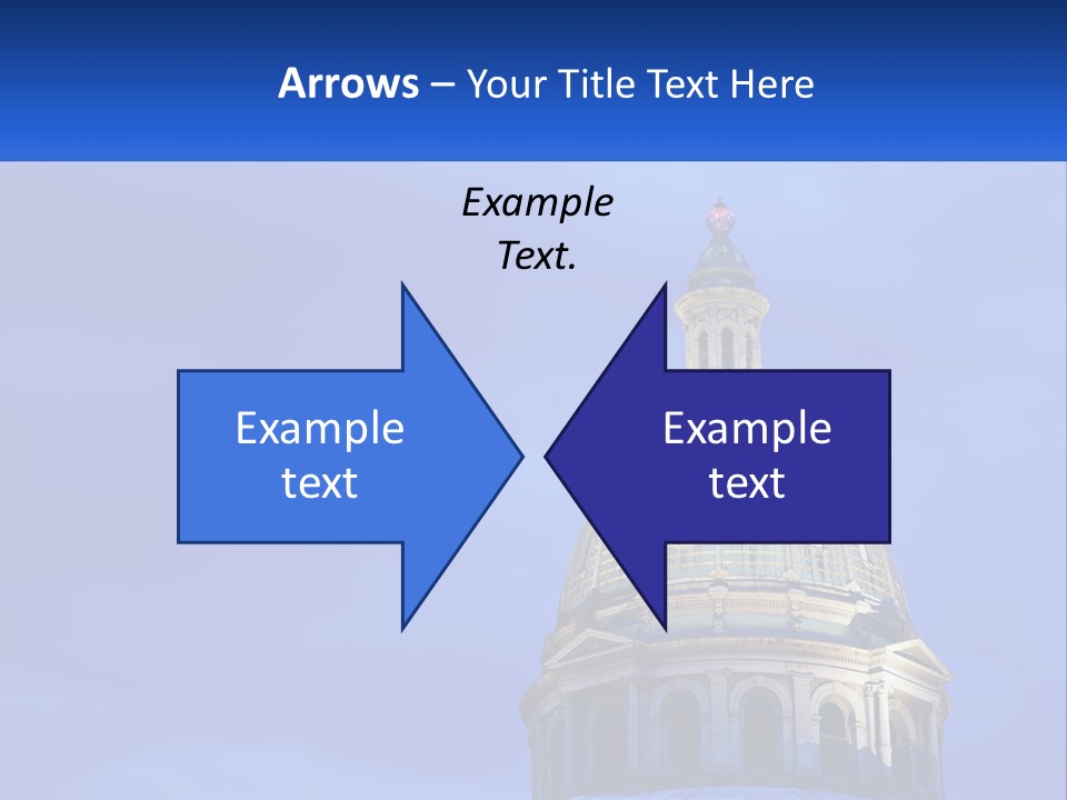 A Dome On Top Of A Building With A Blue Sky In The Background PowerPoint Template