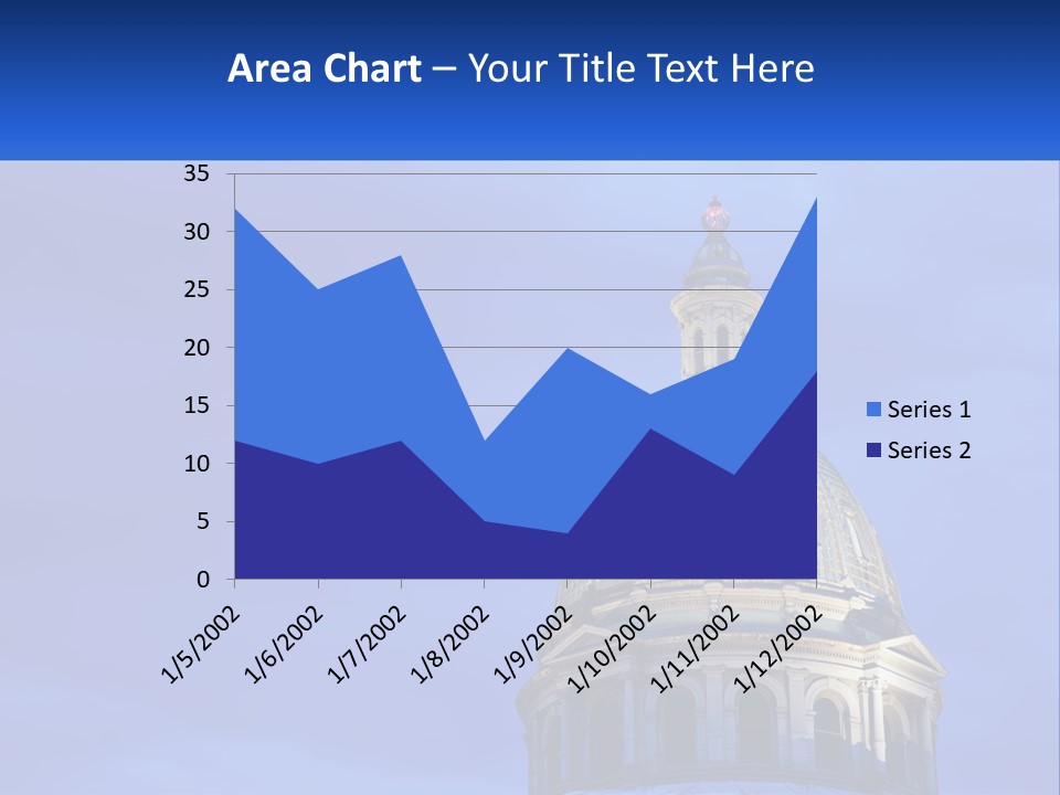 A Dome On Top Of A Building With A Blue Sky In The Background PowerPoint Template