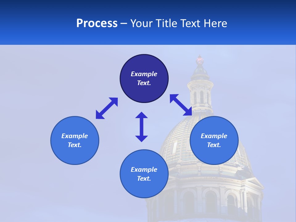 A Dome On Top Of A Building With A Blue Sky In The Background PowerPoint Template