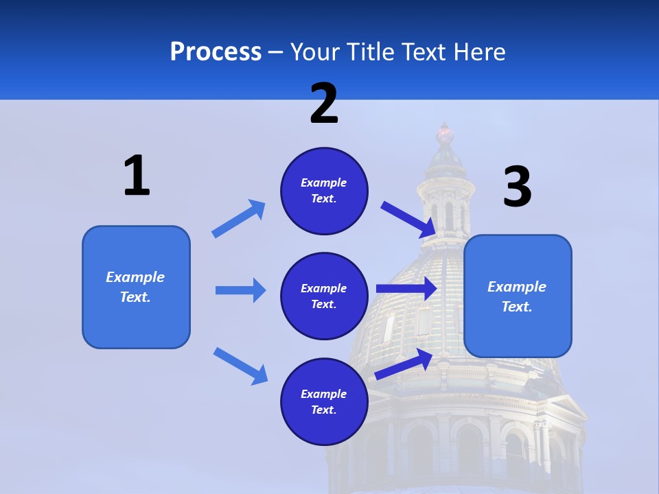 A Dome On Top Of A Building With A Blue Sky In The Background PowerPoint Template